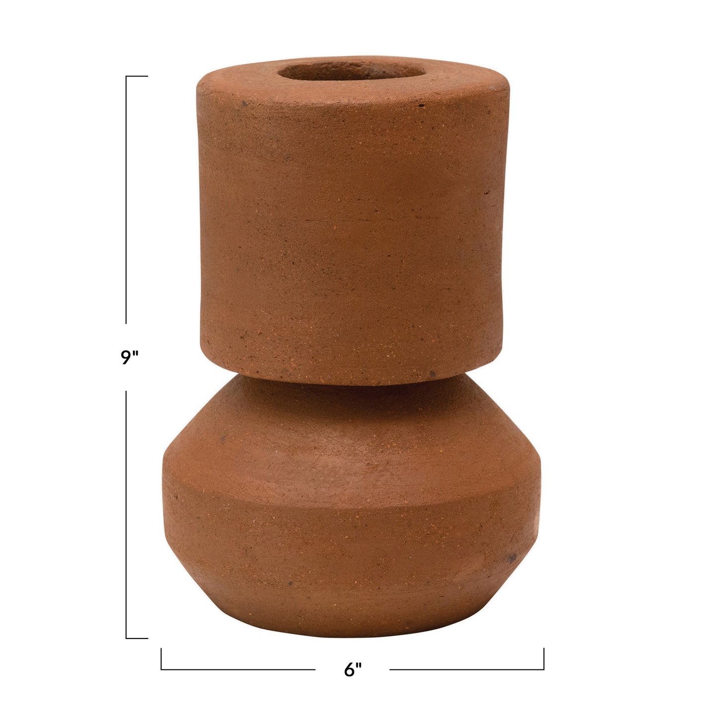 Handmade Terracotta Vase 9"