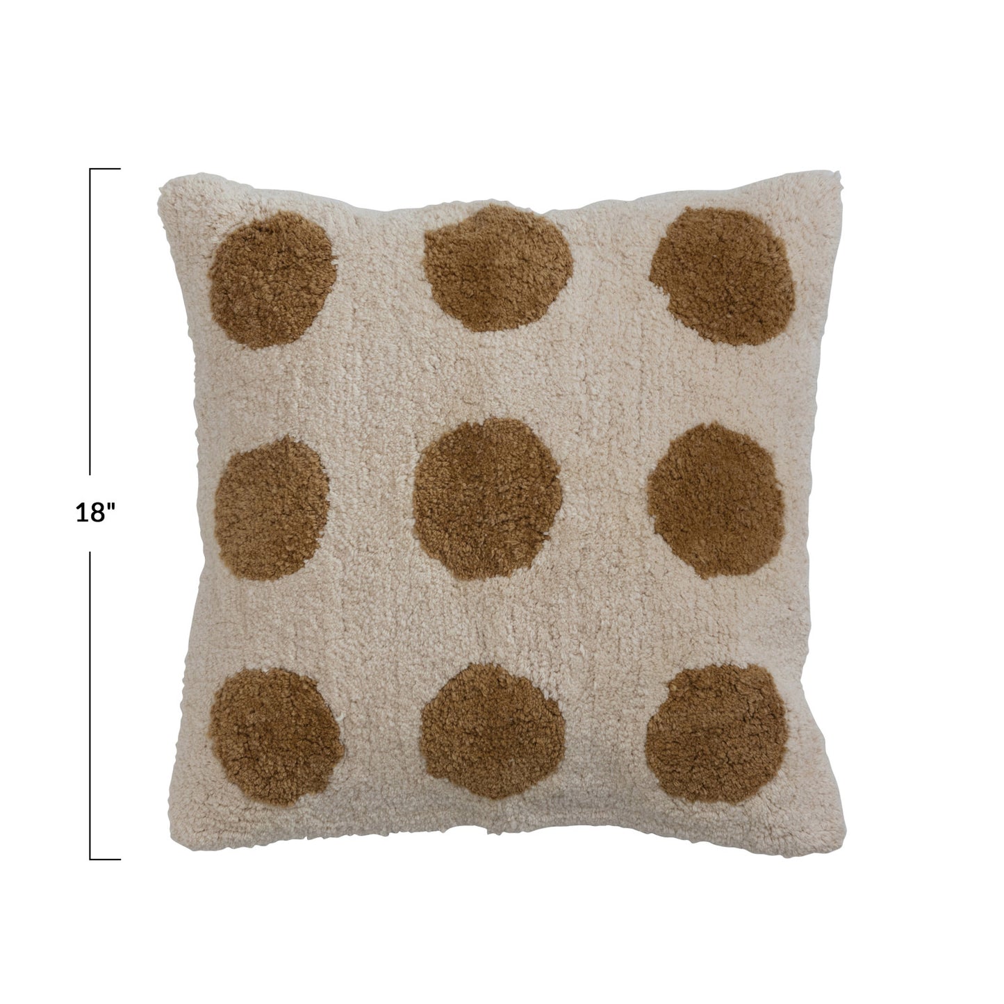 Dotted Cotton Tufted Pillow