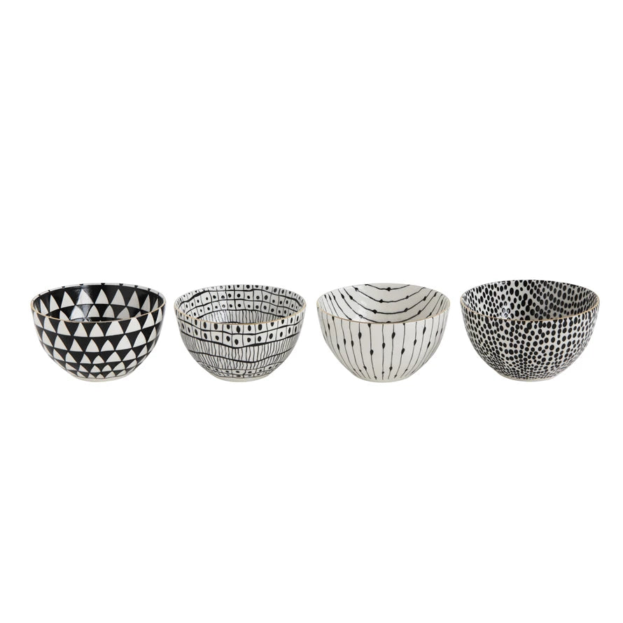 Gold Rimmed Abstract Dish