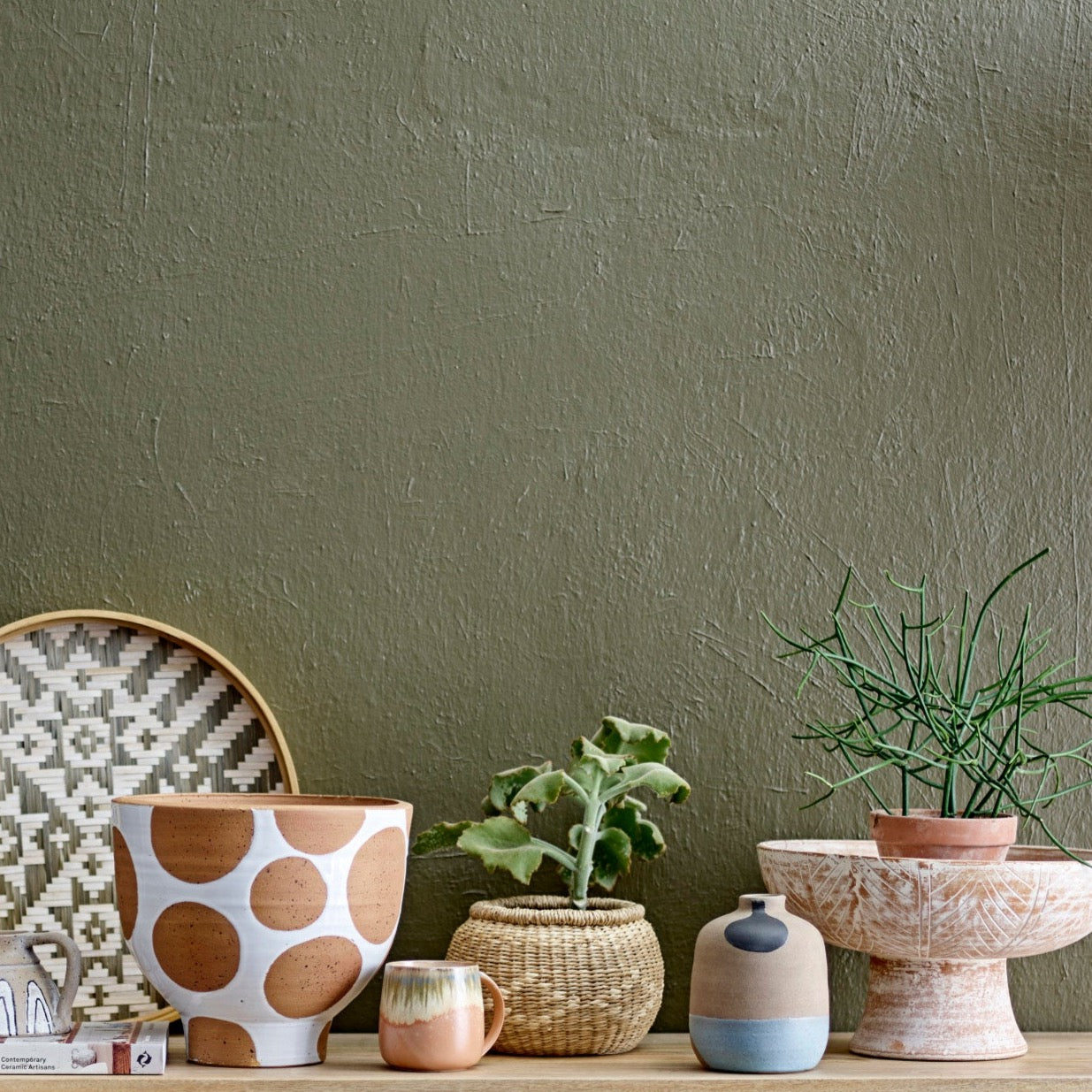 Polka Dot Terracotta Pot