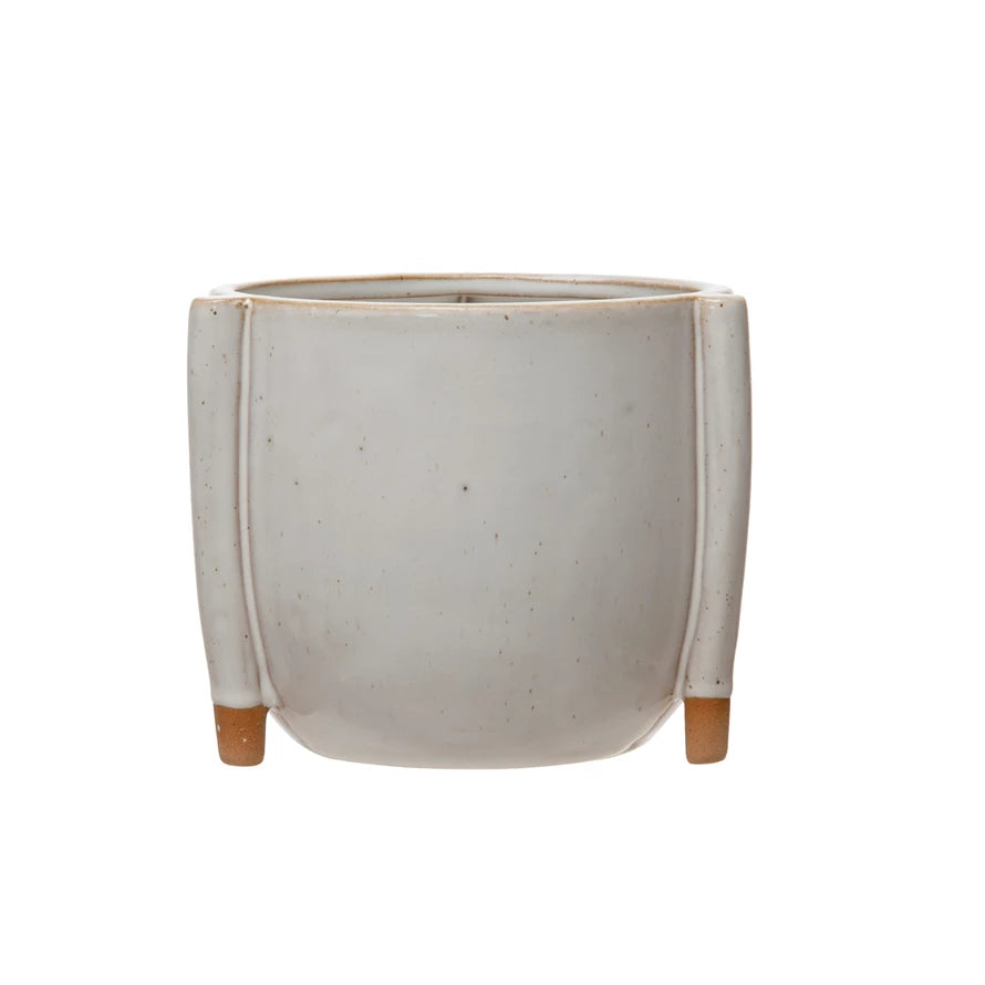 Stoneware Footed Pot