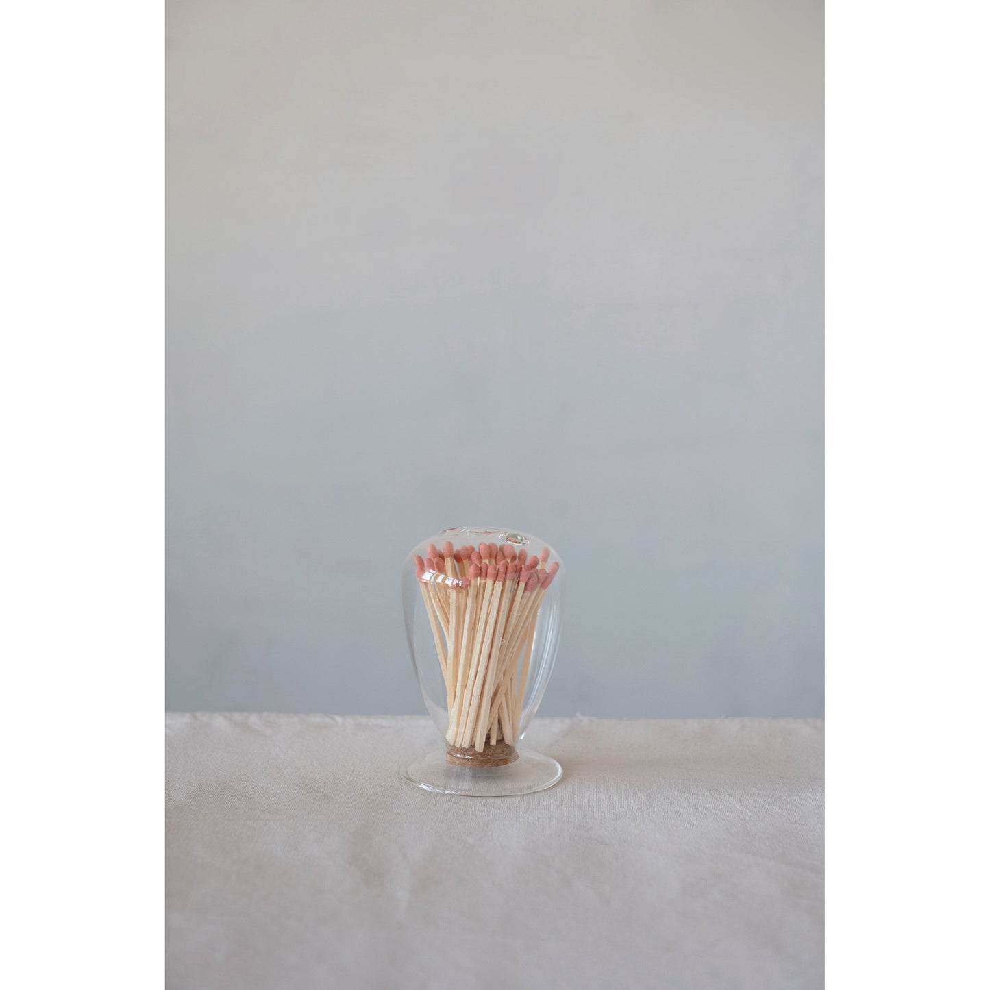 Glass Match Holder 4"