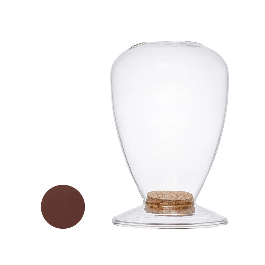 Glass Match Holder 4"