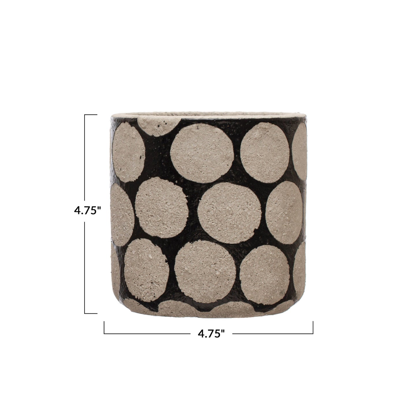 Black Dots Planter
