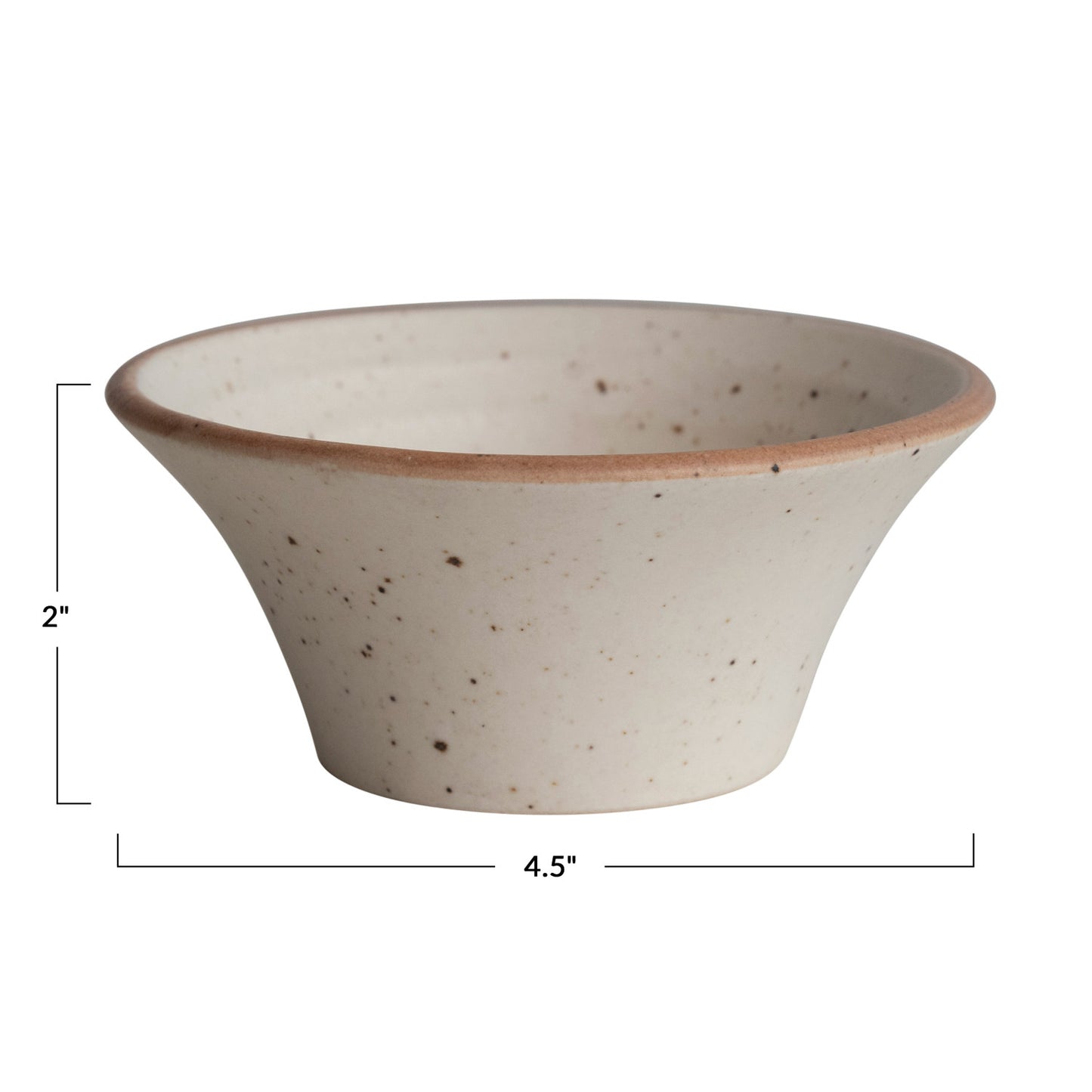 Cream Speckled Dish