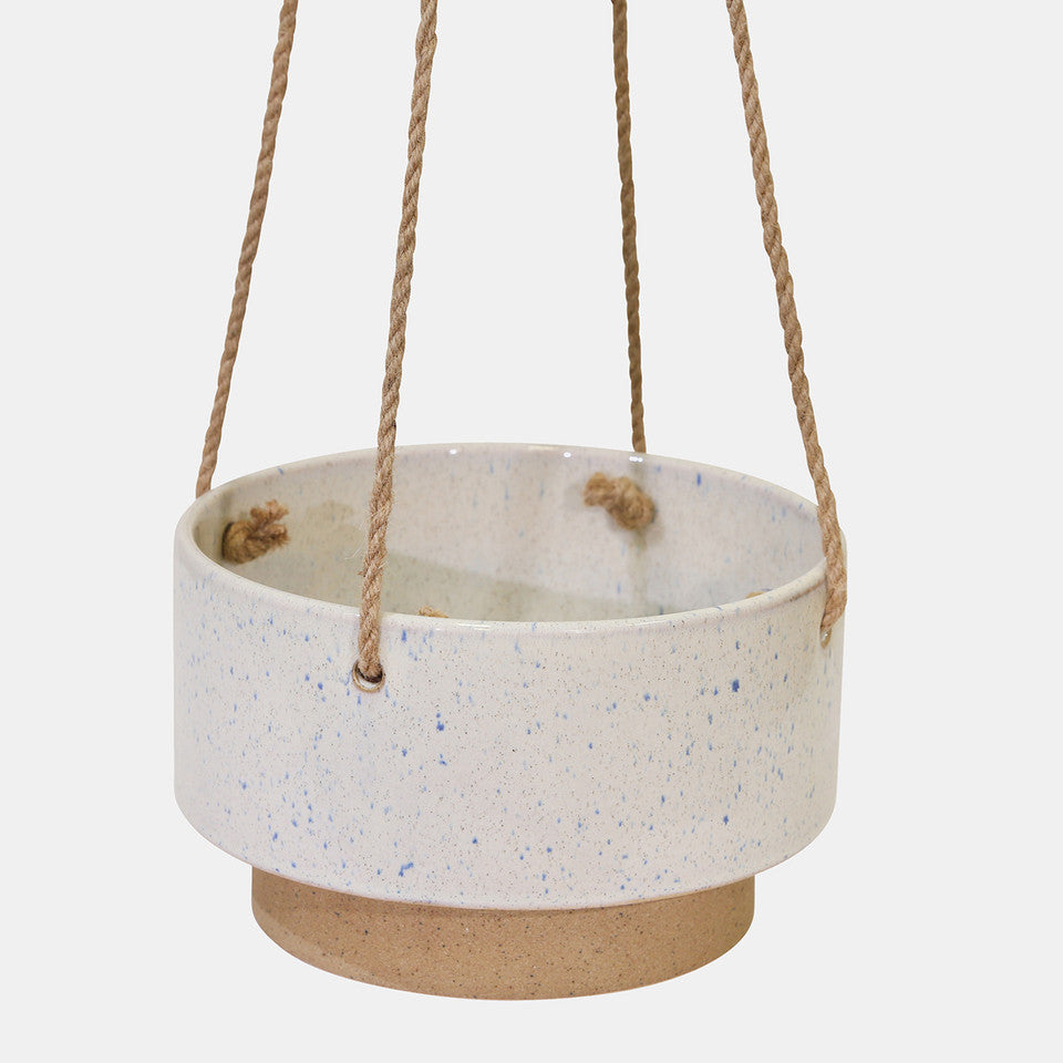 Speckled Hanging Planter