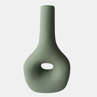 Sage Green Cutout Vase