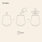 Modern Sprout Rooted Candle - 2 in 1 Scented Soy Candle with Seeds
