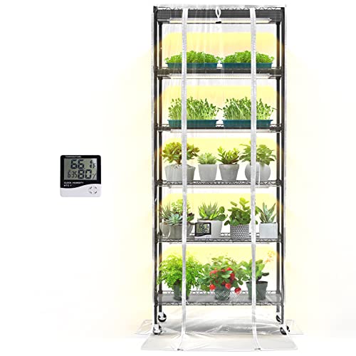 Plant Shelves with Grow Lights