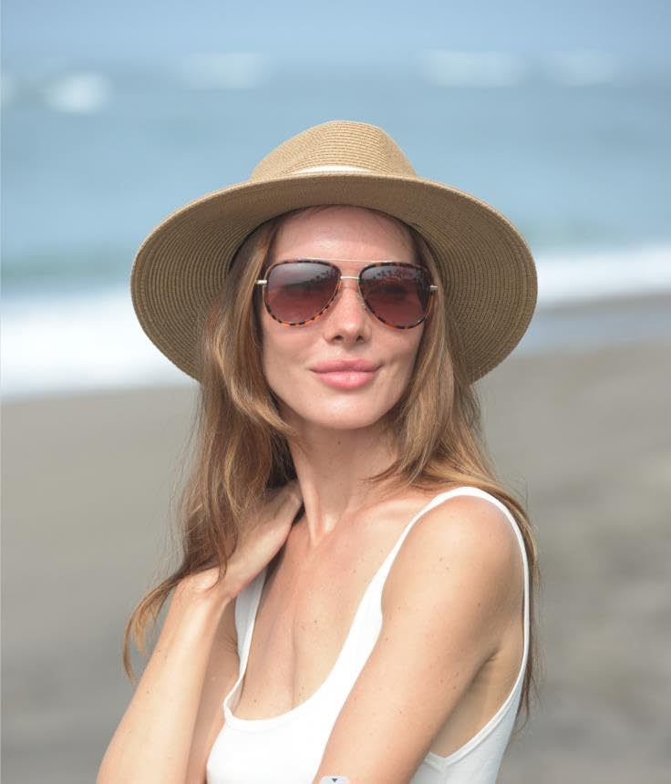 Wide Brim Straw Panama Hat