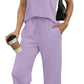 Casual Lounge Sets V Neck