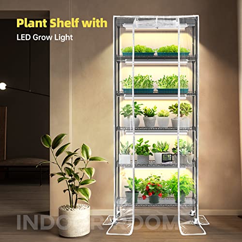 Plant Shelves with Grow Lights