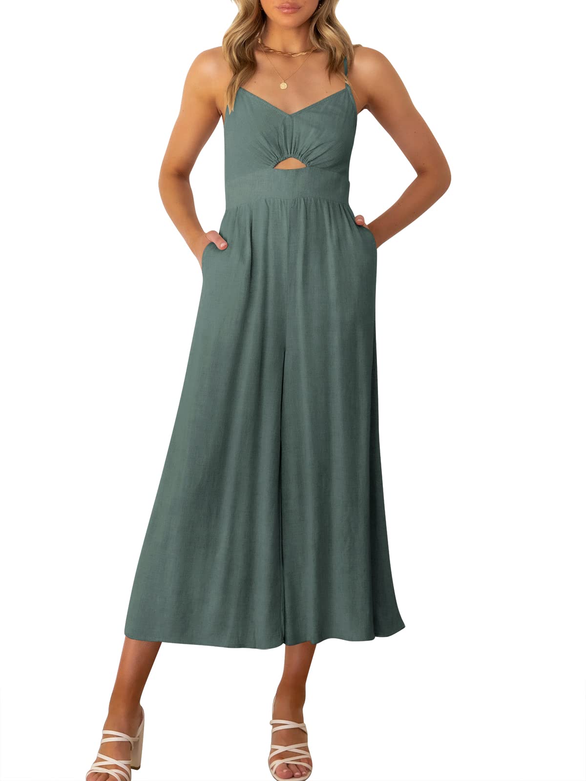 Summer V Neck Jumpsuit | Dress
