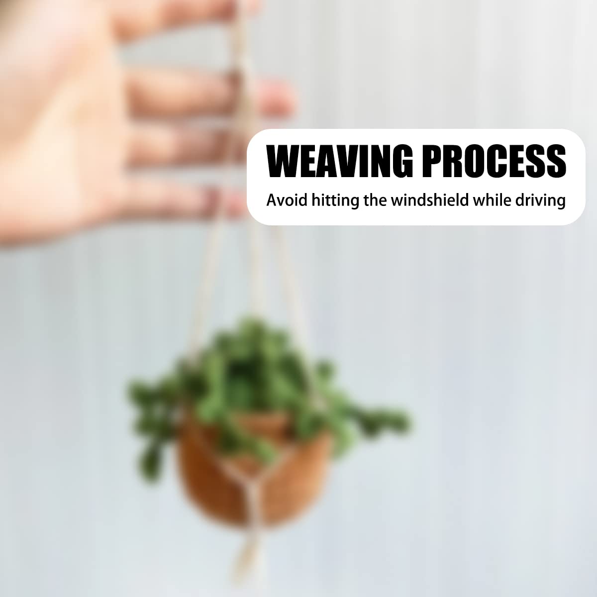 Crochet Hanging Potted Plants Decor