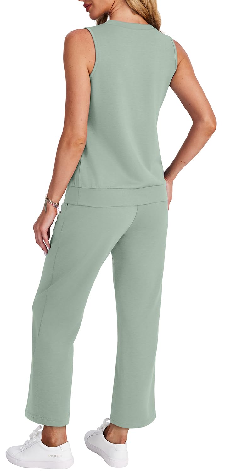 Casual Lounge Sets V Neck