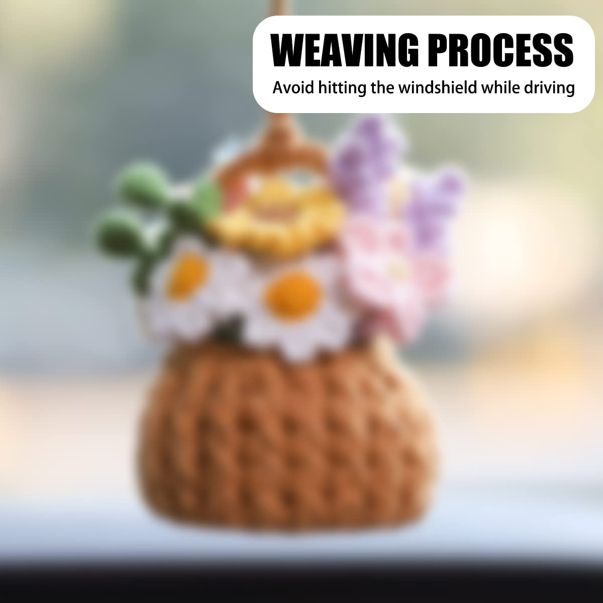 Crochet Hanging Potted Plants Decor