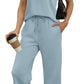 Casual Lounge Sets V Neck