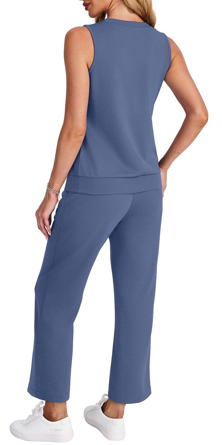 Casual Lounge Sets V Neck