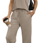 Casual Lounge Sets V Neck