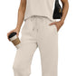 Casual Lounge Sets V Neck