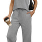 Casual Lounge Sets V Neck