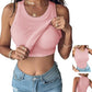 Women Built-in Bra Tank Tops
