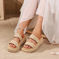 Raffia Platform Sandals