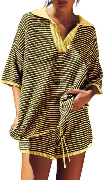 V Neck Sweater Lounge Set