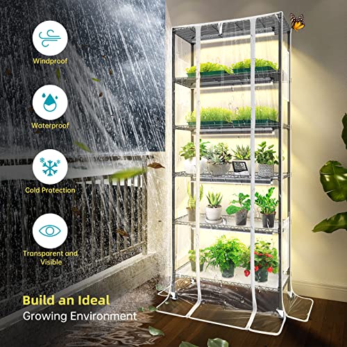 Plant Shelves with Grow Lights