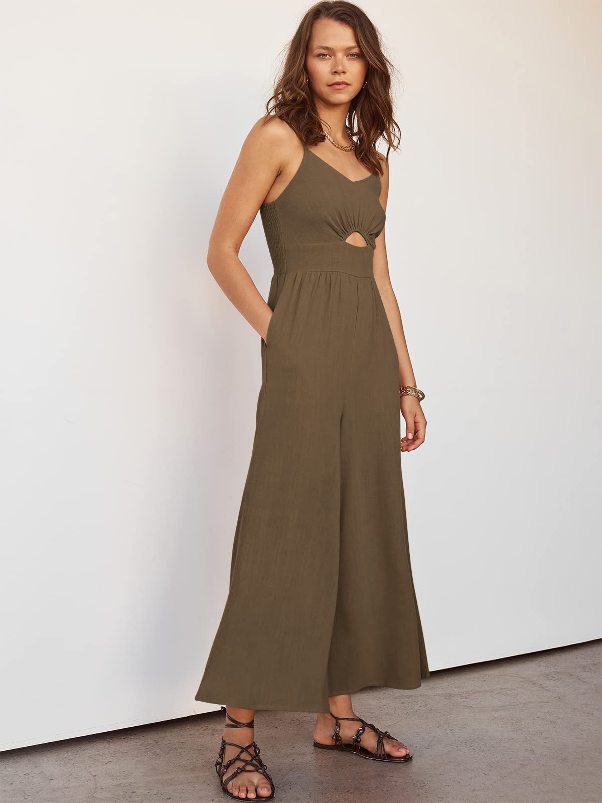 Summer V Neck Jumpsuit | Dress