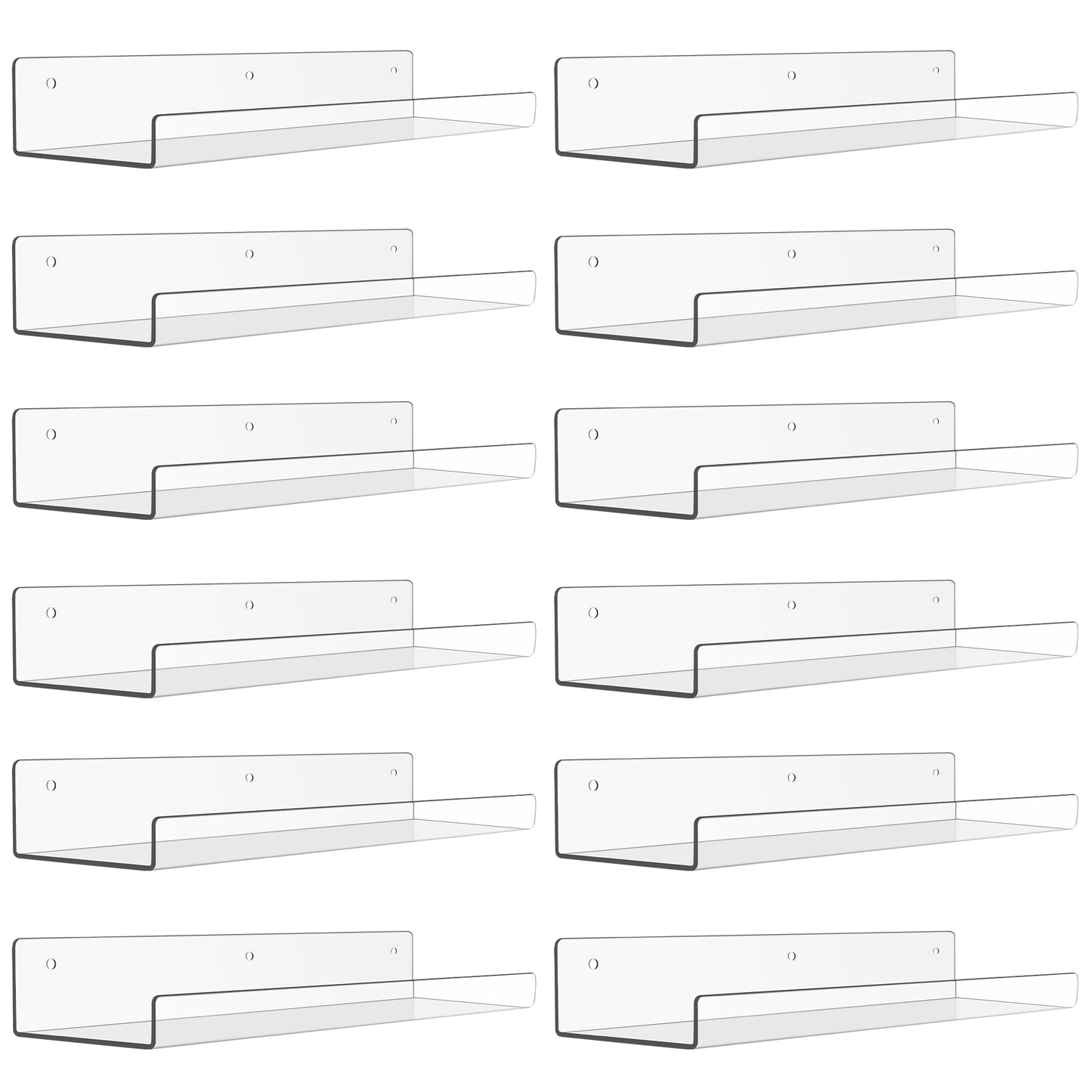 Clear Wall Shelves