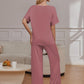 Pajama Sets for Women 2 Piece Lounge Set Short Sleeve Tops and Long Pants Soft Comfy Pjs Sleepwear Outfits S-XXL