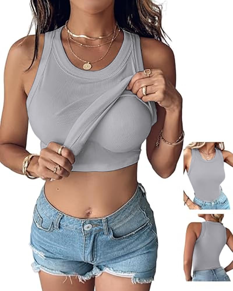 Women Built-in Bra Tank Tops