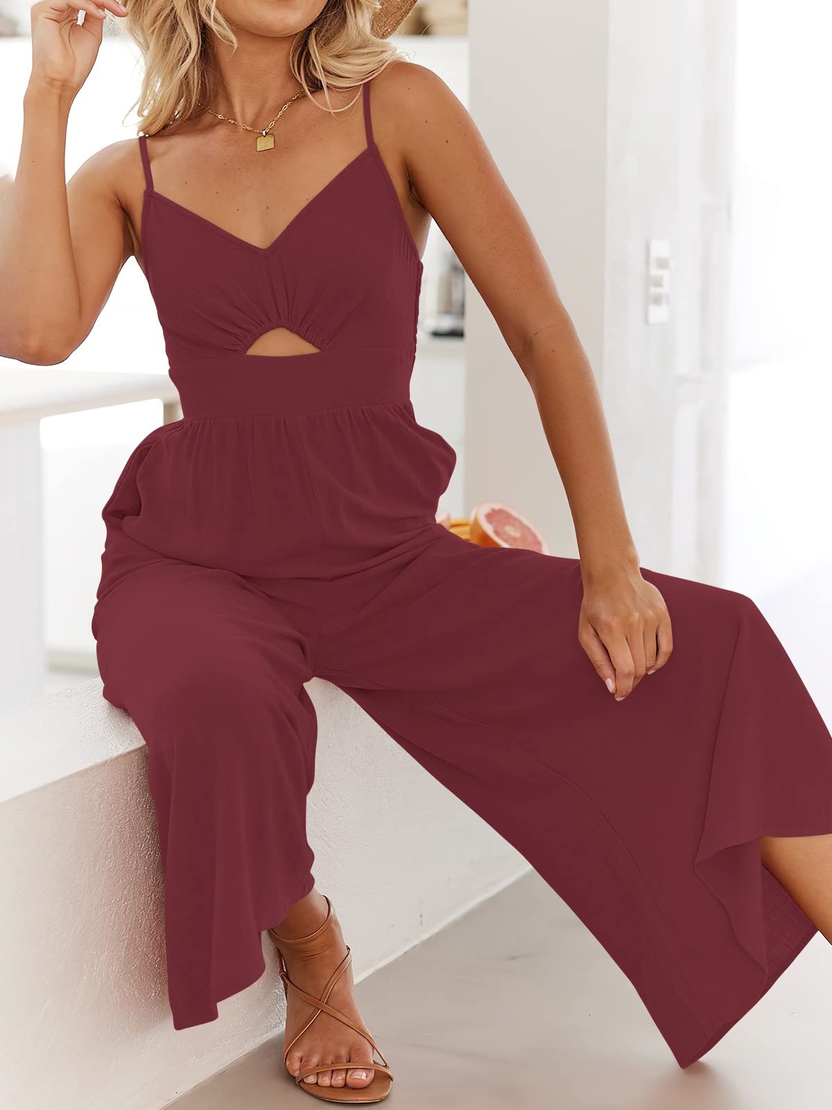 Summer V Neck Jumpsuit | Dress