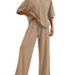 Pajama Sets for Women 2 Piece Lounge Set Short Sleeve Tops and Long Pants Soft Comfy Pjs Sleepwear Outfits S-XXL