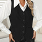 Casual V-Neck Button-Down Vest