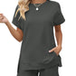 LOMON Womens Fashion 2 Piece Outfits Sweatsuits 2025 Summer Short Sleeve Loungewear Tracksuit Round Neck Lounge Shorts Sets
