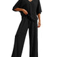 Pajama Sets for Women 2 Piece Lounge Set Short Sleeve Tops and Long Pants Soft Comfy Pjs Sleepwear Outfits S-XXL