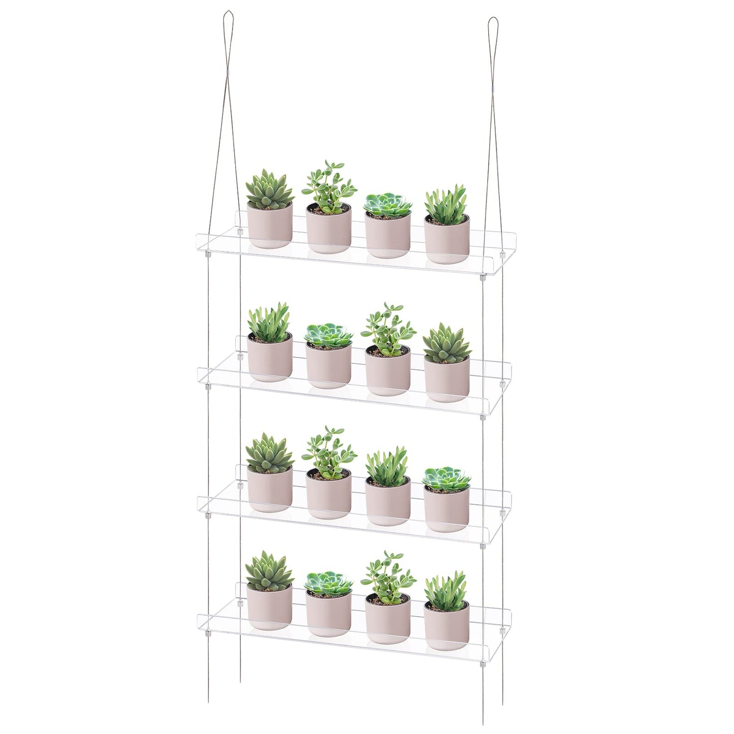 Acrylic Hanging Window Plant Shelves