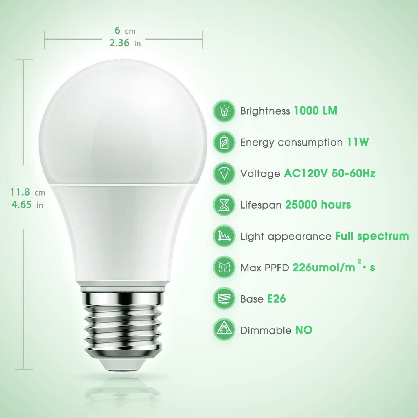 Grow Light Bulbs |  Full Spectrum