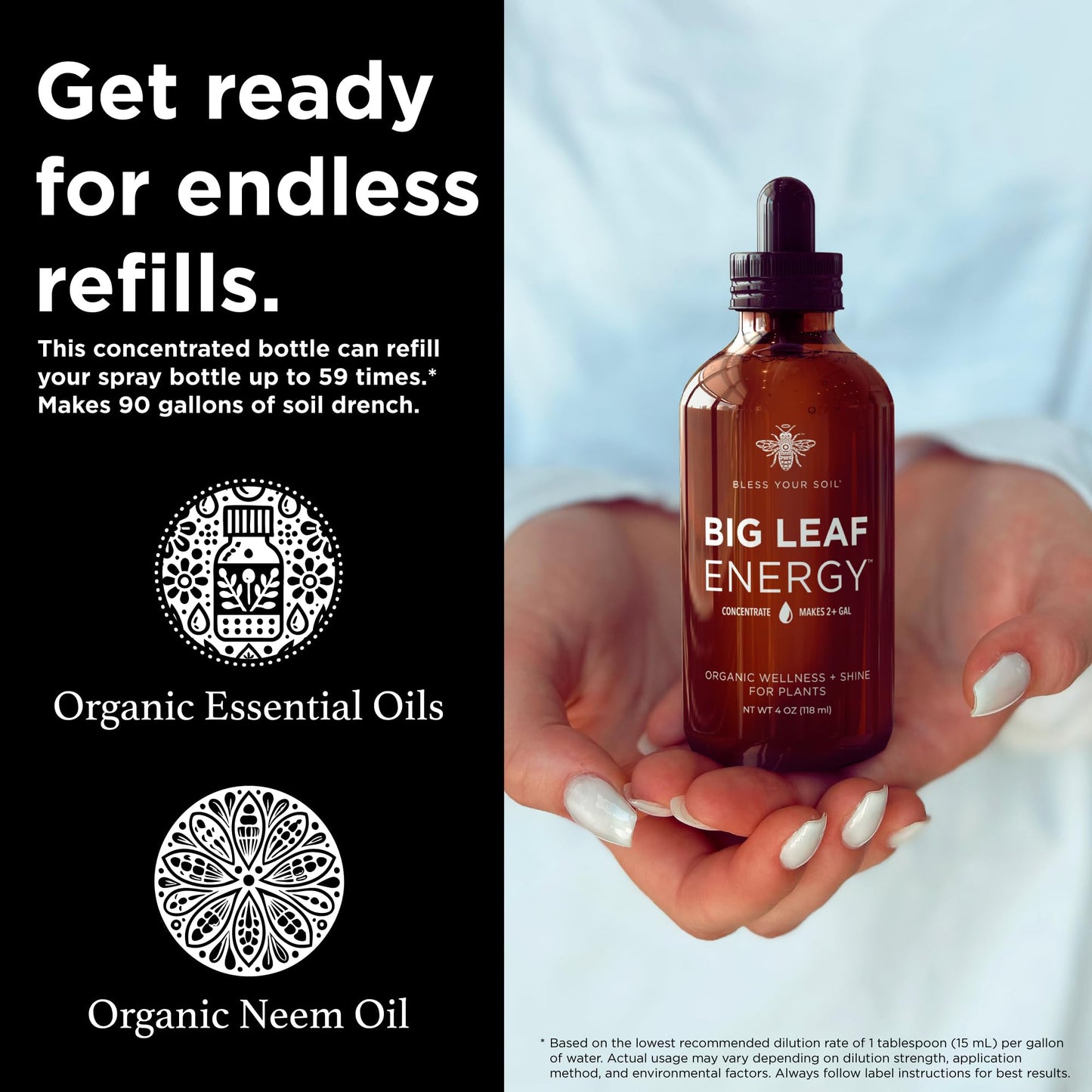 Big Leaf Energy Organic Neem Oil + Essential Oils
