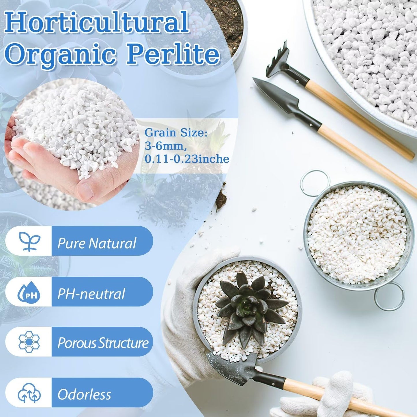 Organic Perlite | Horticultural Natural Chunky