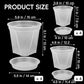 Clear Nursery Pots 12 Pack 4/5/6 Inch w/Tray