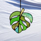 Stained Glass Window Hanging for Plant Lovers, Great Mothers Day Gift Handmade Green Plants Artificial,Suncatcher Plant Gifts for Women,Grandma,Mother's Day,Christmas