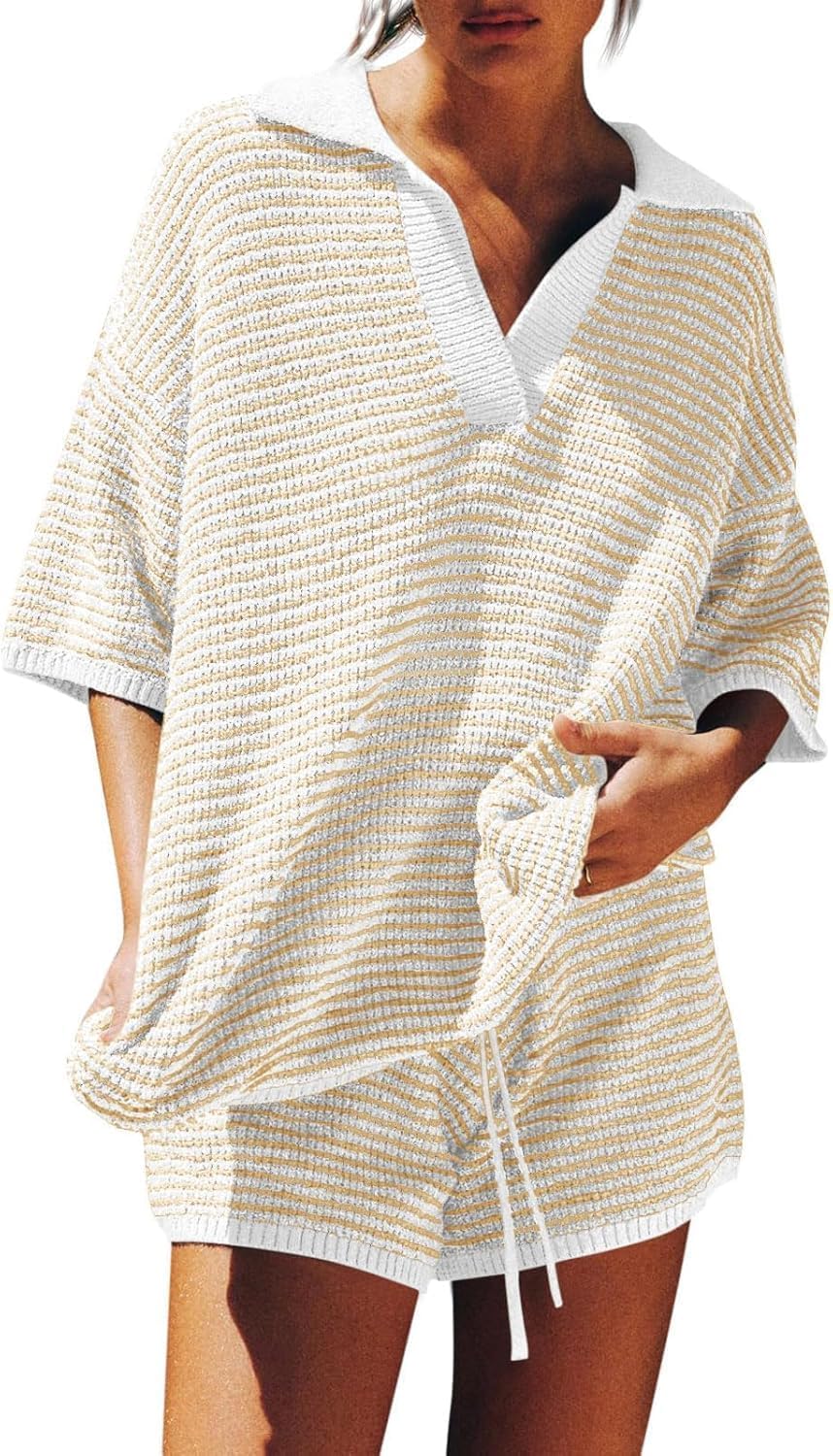 V Neck Sweater Lounge Set