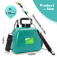 Battery Powered Garden Sprayer 1.3 Gallon, 3-Level Adjustable Electric Backpack Sprayer, Weed Yard Lawn Sprayer with 3 Mist Nozzles & Retractable Wand
