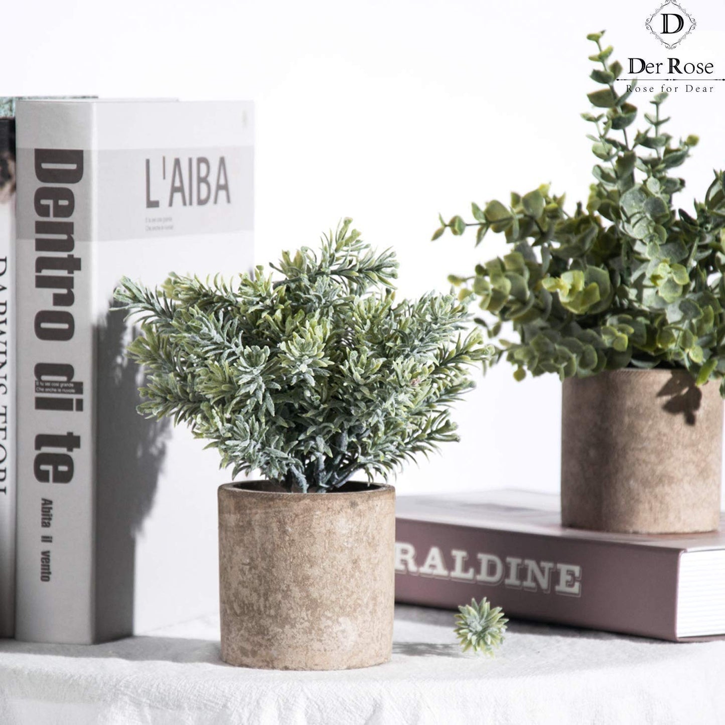 Mini Potted Artificial Plants - 3 pack