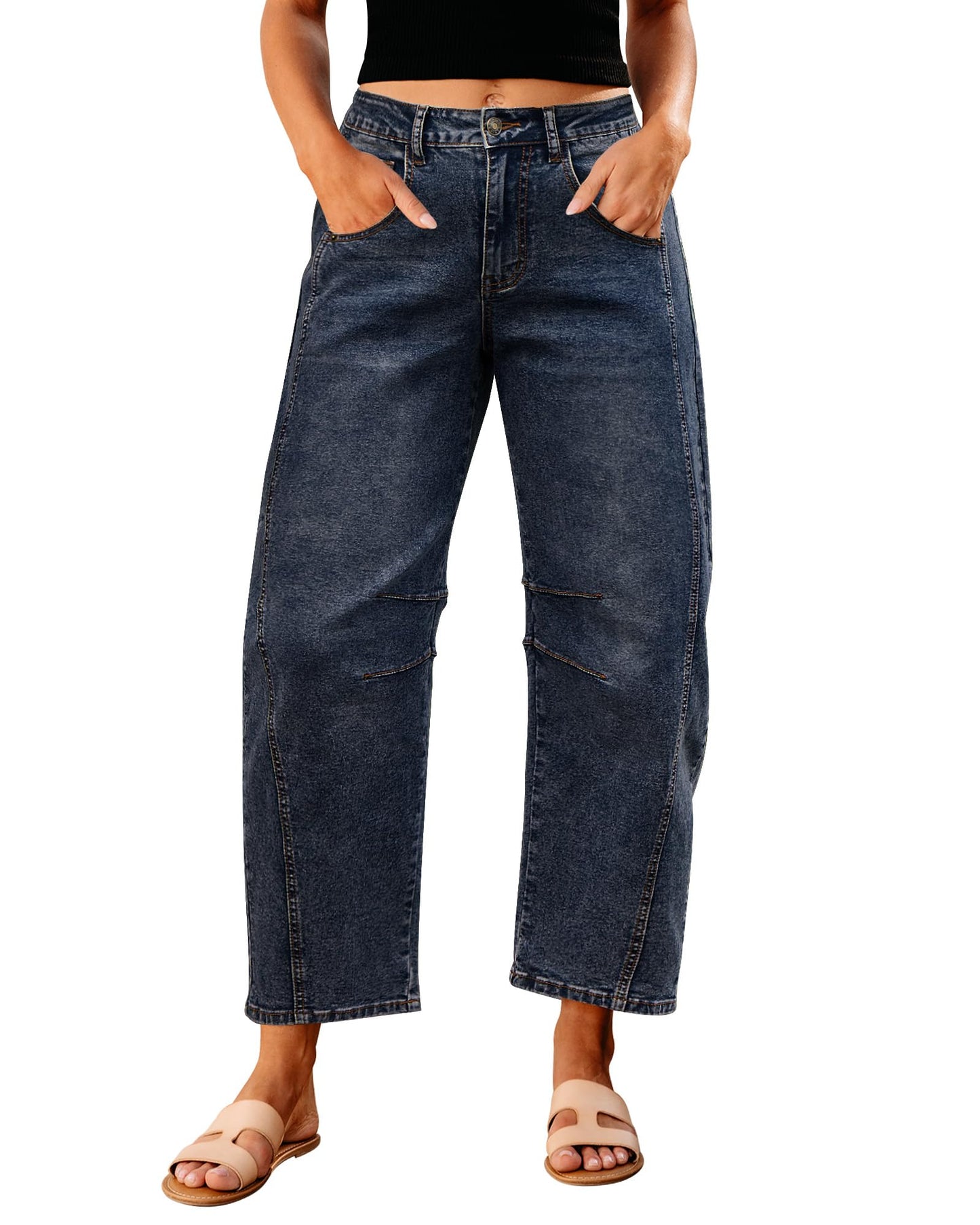 Barrel Jeans Relax Fit Stretch
