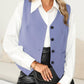 Casual V-Neck Button-Down Vest