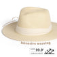 Wide Brim Straw Panama Hat